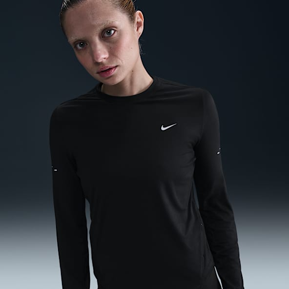 Nike running shirt long sleeve clearance